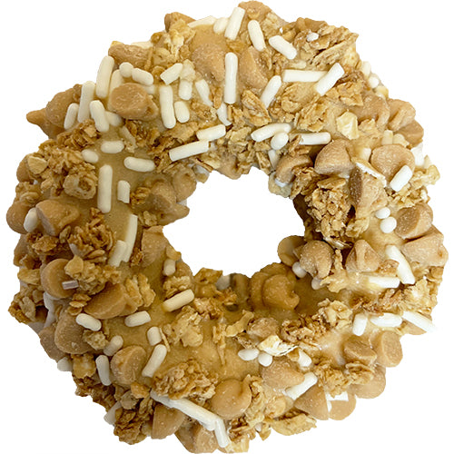 Double Peanut Butter Crunch Gourmet Donut Dog Treat