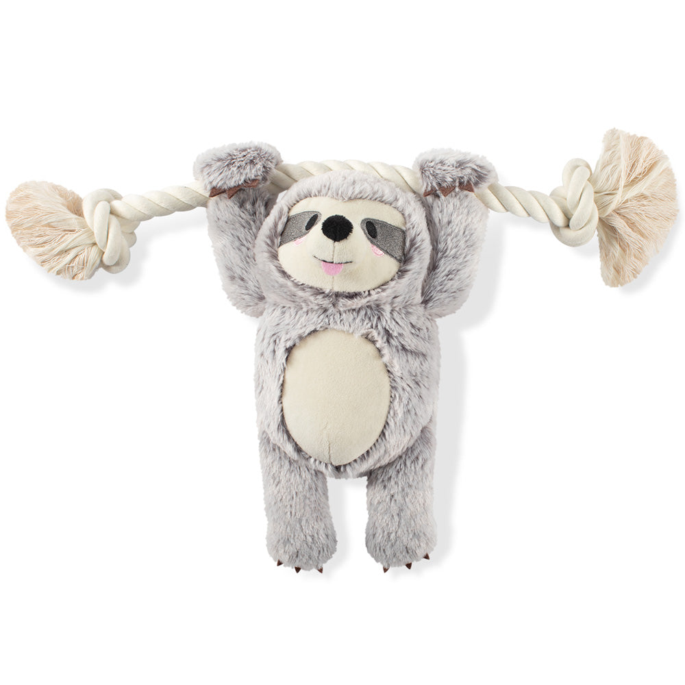 Girly Sloth On A Rope Toy