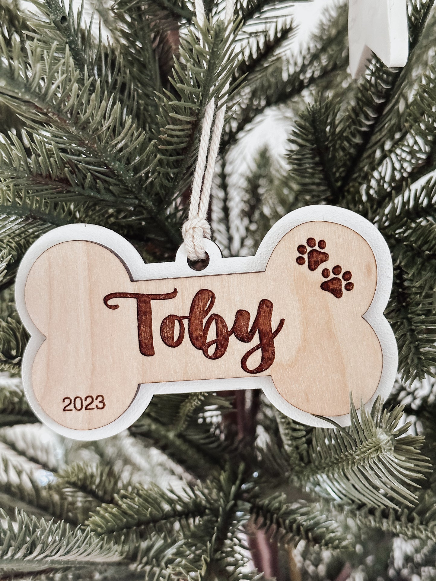 Personalized Dog Bone Ornament