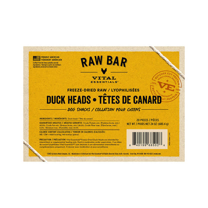 Freeze Dried Raw Duck Heads