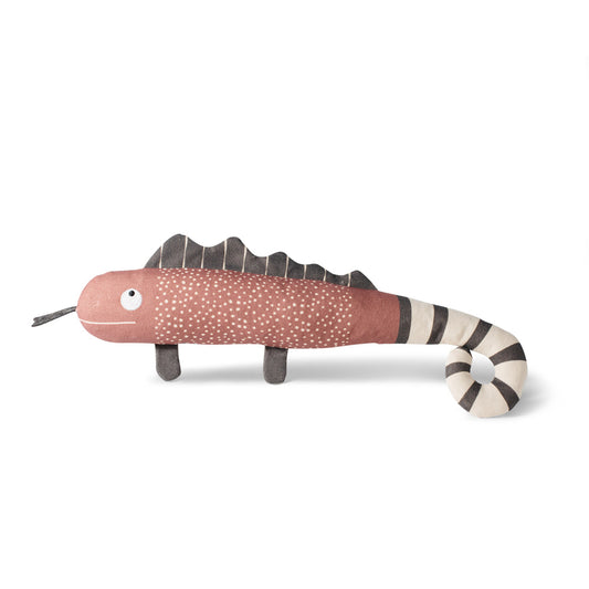 Once In A Chameleon Canvas Dog Toy